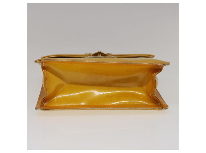 Borsa LOUIS VUITTON Monogram Vernis Spring Street Giallo Lime M91068 Auth ep3239 - vista 5