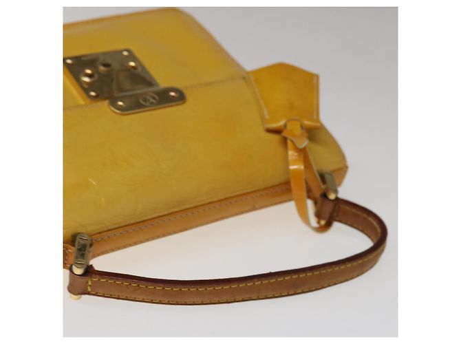 Borsa LOUIS VUITTON Monogram Vernis Spring Street Giallo Lime M91068 Auth ep3239 - vista 6