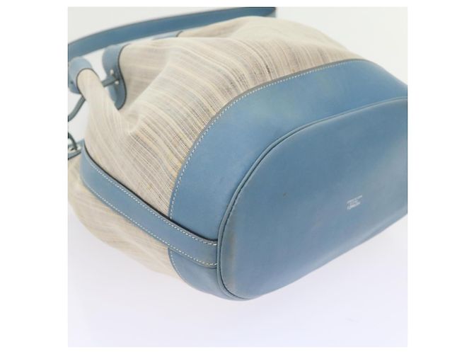 Hermès HERMES Market GM Borsa a spalla Tela Bianca Auth bs9664 Bianco - vista 10
