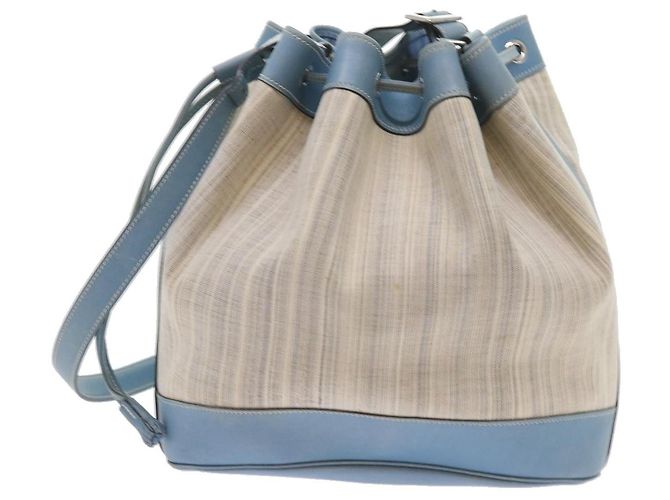 Hermès HERMES Market GM Borsa a spalla Tela Bianca Auth bs9664 Bianco - vista 13