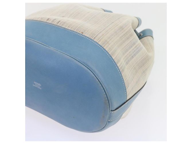 Hermès HERMES Market GM Borsa a spalla Tela Bianca Auth bs9664 Bianco - vista 15