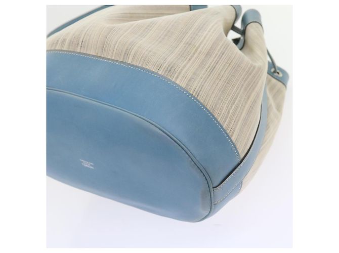 Hermès HERMES Market GM Borsa a spalla Tela Bianca Auth bs9664 Bianco - vista 17