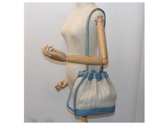 Hermès HERMES Market GM Borsa a spalla Tela Bianca Auth bs9664 Bianco - vista 20