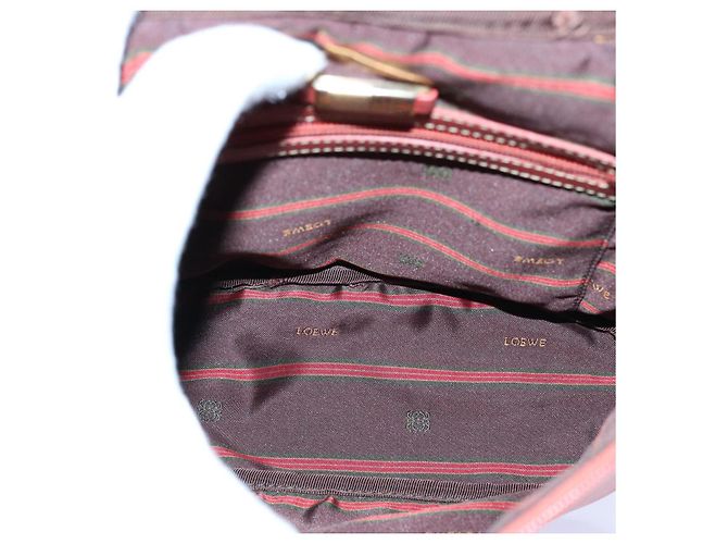 LOEWE Vanity Velazquez Twist Bolsa de mão couro laranja Auth am5458 - vista 12