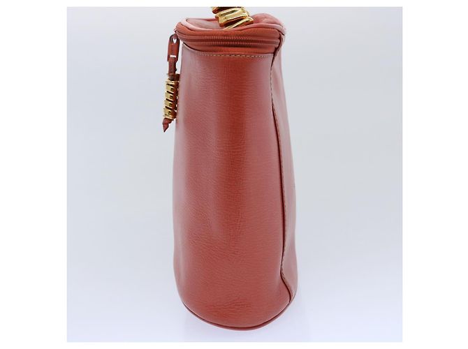 LOEWE Vanity Velazquez Twist Bolsa de mão couro laranja Auth am5458 - vista 4