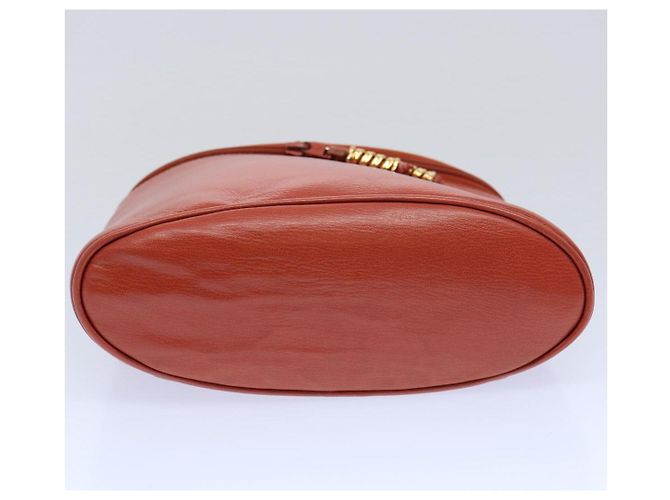 LOEWE Vanity Velazquez Twist Bolsa de mão couro laranja Auth am5458 - vista 5