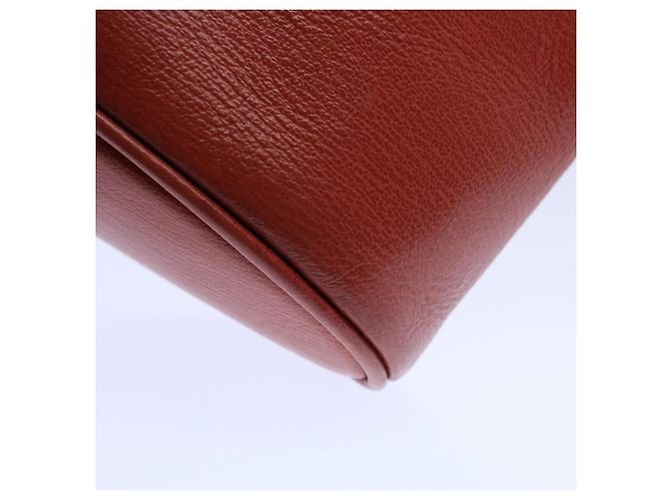 LOEWE Vanity Velazquez Twist Bolsa de mão couro laranja Auth am5458 - vista 9
