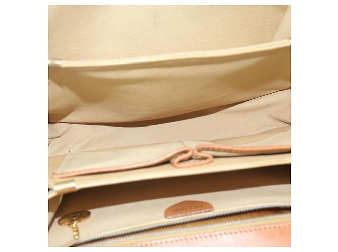 Céline CELINE Macadam Canvas Handtasche Beige Auth bs11411 - Ansicht 10