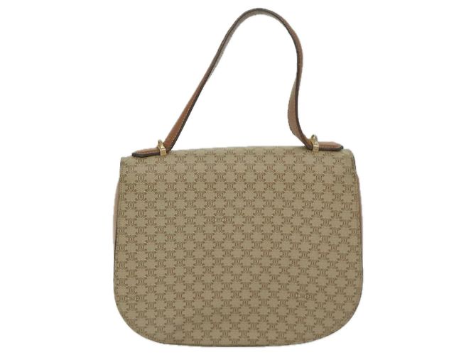 Céline CELINE Macadam Canvas Handtasche Beige Auth bs11411 - Ansicht 2