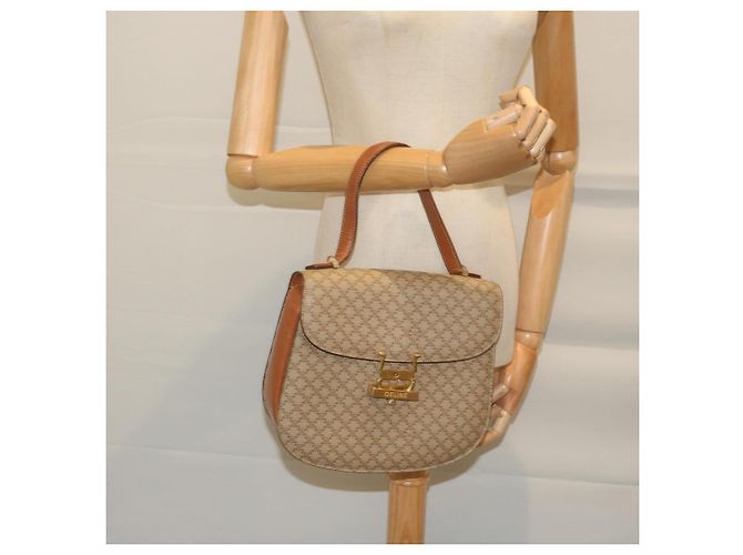 Céline CELINE Macadam Canvas Handtasche Beige Auth bs11411 - Ansicht 26