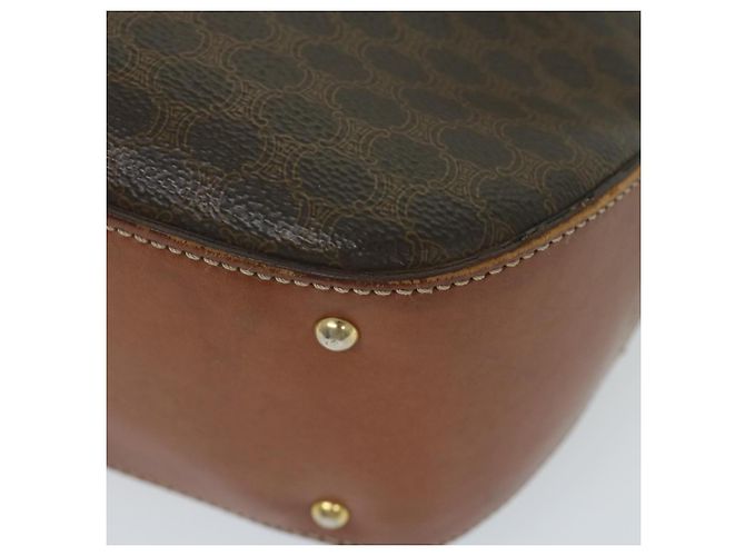 Céline CELINE Macadam Canvas Handtasche PVC Leder 2Weise Brown Auth 62941 Braun - Ansicht 15