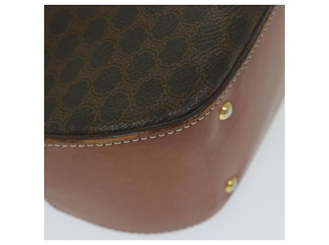 Céline CELINE Macadam Canvas Handtasche PVC Leder 2Weise Brown Auth 62941 Braun - Ansicht 16