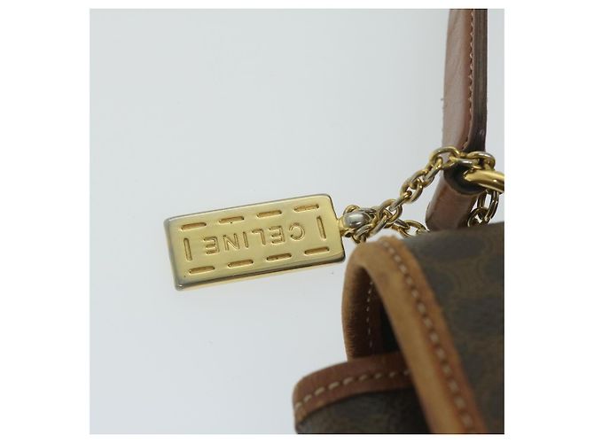 Céline CELINE Macadam Canvas Handtasche PVC Leder 2Weise Brown Auth 62941 Braun - Ansicht 19