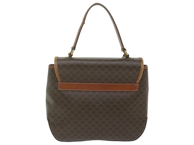 Céline CELINE Macadam Canvas Handtasche PVC Leder 2Weise Brown Auth 62941 Braun - Ansicht 2