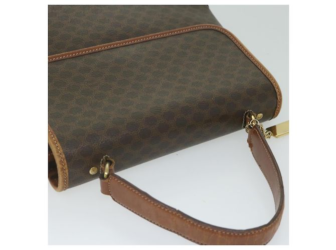 Céline CELINE Macadam Canvas Handtasche PVC Leder 2Weise Brown Auth 62941 Braun - Ansicht 6