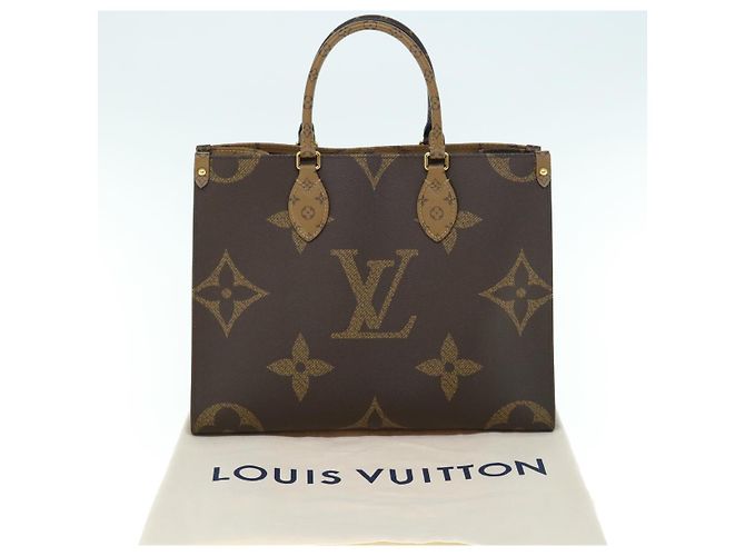 LOUIS VUITTON Monogram Reverse Giant On The Go MM Tragetasche M45321 LV Auth 62896S Monogramm - Ansicht 12