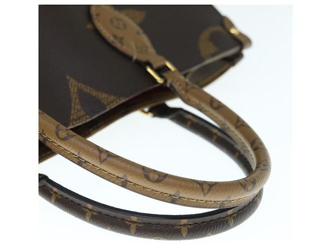 LOUIS VUITTON Monogram Reverse Giant On The Go MM Tragetasche M45321 LV Auth 62896S Monogramm - Ansicht 8