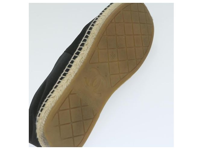 CHANEL Décolleté Scarpe Velluto 38 Nero CC Auth bs10973 - vista 15