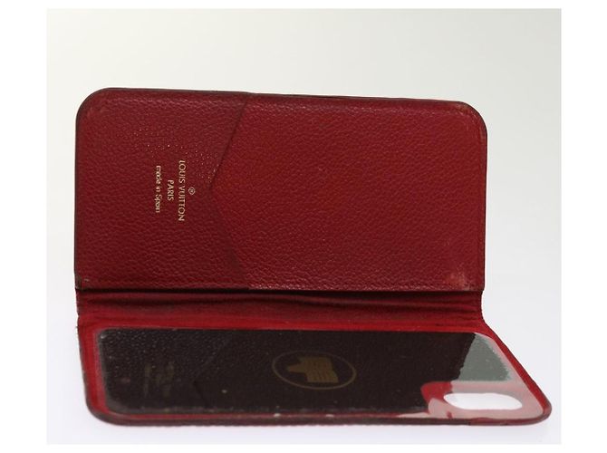 LOUIS VUITTON Monogramm Damier Graphit iPhone-Hülle 8Set Rot LV Auth 62862 Damier ebene - Ansicht 16
