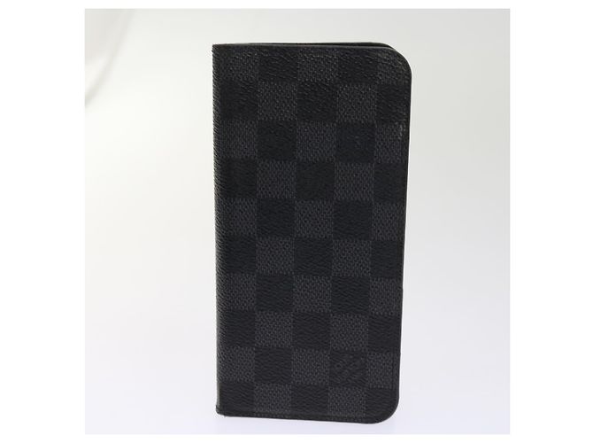 LOUIS VUITTON Monogramm Damier Graphit iPhone-Hülle 8Set Rot LV Auth 62862 Damier ebene - Ansicht 18