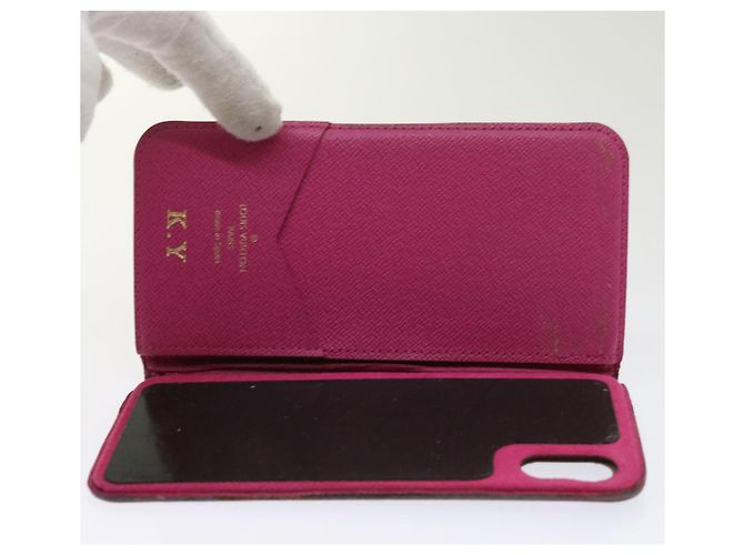 LOUIS VUITTON Monogramm Damier Graphit iPhone-Hülle 8Set Rot LV Auth 62862 Damier ebene - Ansicht 25