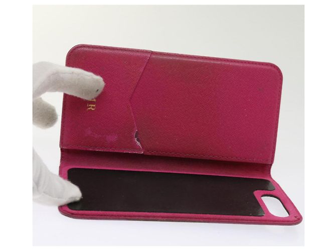 LOUIS VUITTON Monogramm Damier Graphit iPhone-Hülle 8Set Rot LV Auth 62862 Damier ebene - Ansicht 30