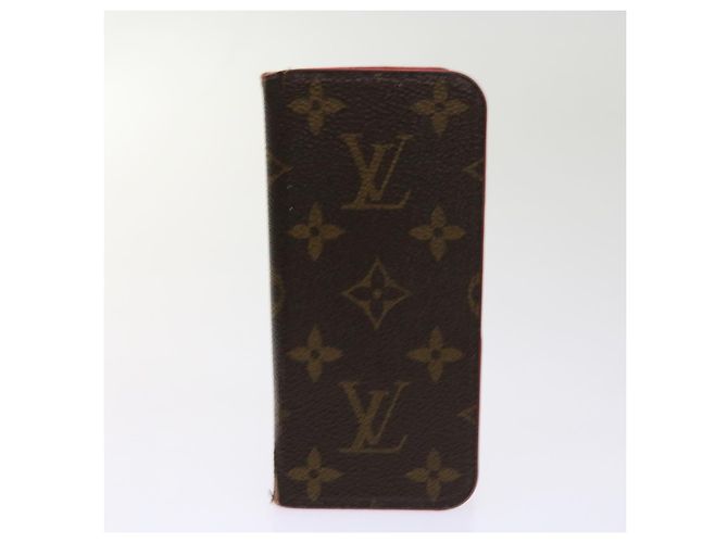 LOUIS VUITTON Monogramm Damier Graphit iPhone-Hülle 8Set Rot LV Auth 62862 Damier ebene - Ansicht 9