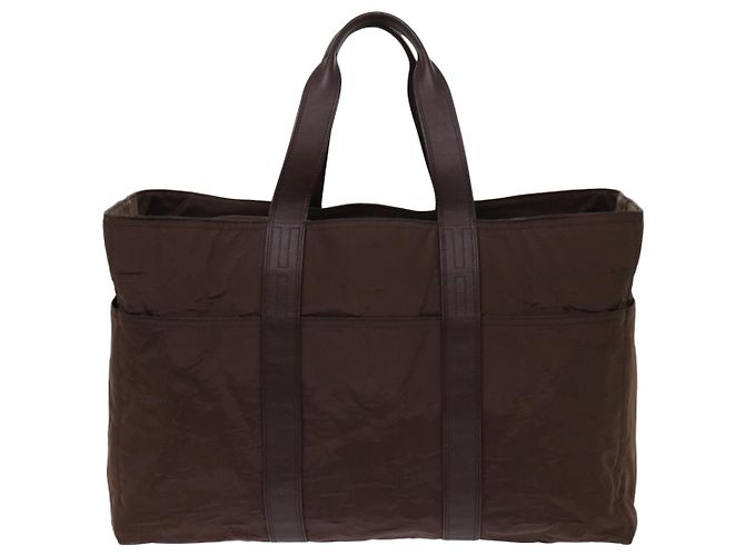 Hermès HERMES Acapulco GM Borsa Boston Nylon Marrone Auth bs11102 - vista 13