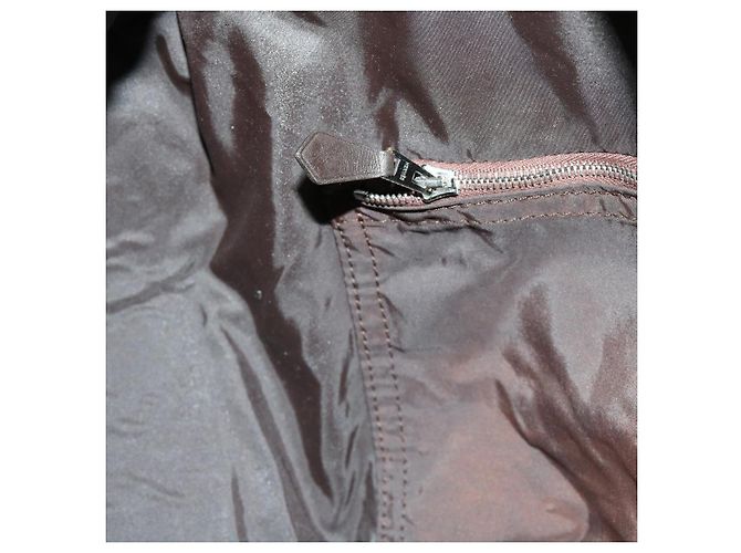 Hermès HERMES Acapulco GM Borsa Boston Nylon Marrone Auth bs11102 - vista 22