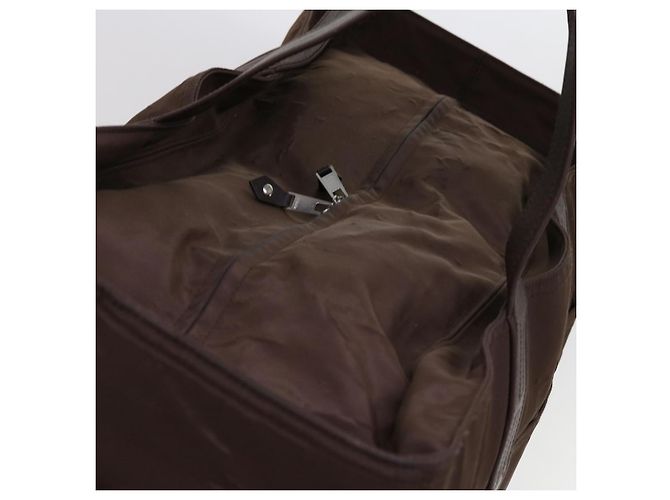 Hermès HERMES Acapulco GM Borsa Boston Nylon Marrone Auth bs11102 - vista 6