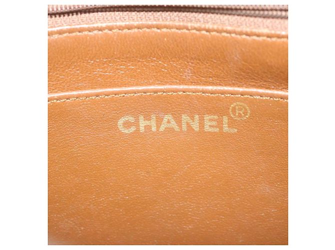 CHANEL Borsa a tracolla con catena Tela Marrone CC Auth 62565UN - vista 18