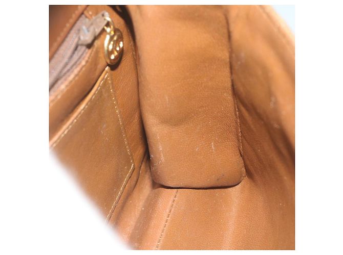 CHANEL Borsa a tracolla con catena Tela Marrone CC Auth 62565UN - vista 19