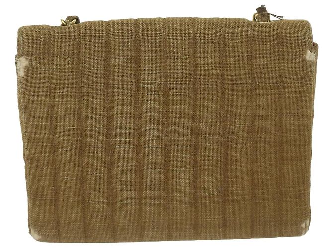 CHANEL Borsa a tracolla con catena Tela Marrone CC Auth 62565UN - vista 2