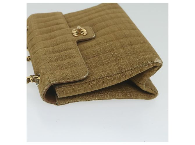 CHANEL Borsa a tracolla con catena Tela Marrone CC Auth 62565UN - vista 5