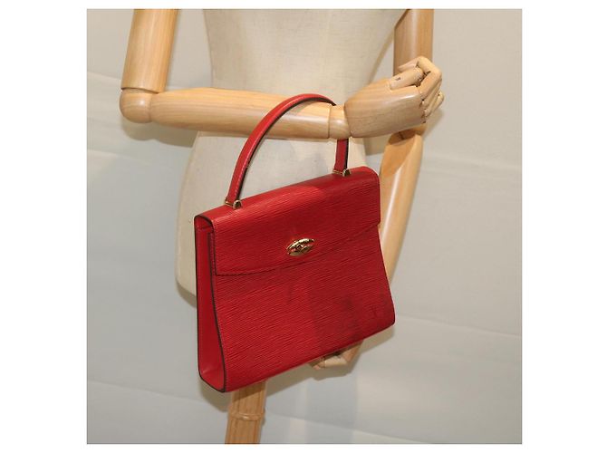 LOUIS VUITTON Borsa a mano Epi Malesherbes Rosso M52377 LV Auth bs11284 - vista 21