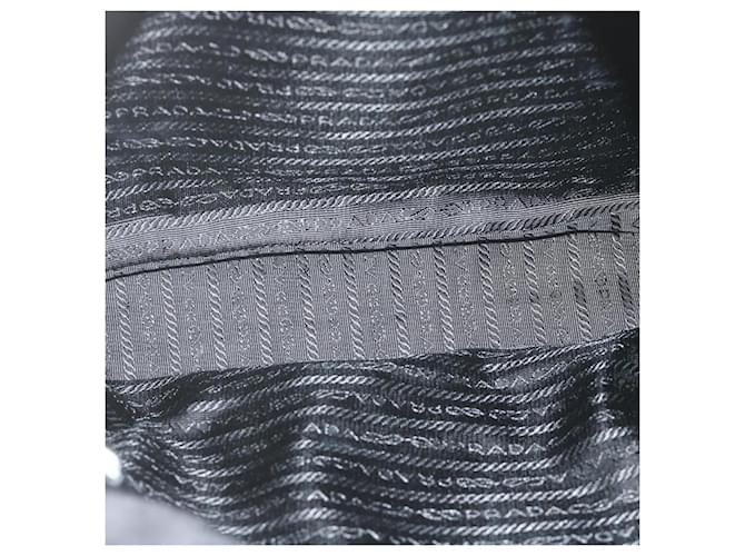 PRADA Borsa a Spalla Nylon Nero Auth am5455 - vista 10