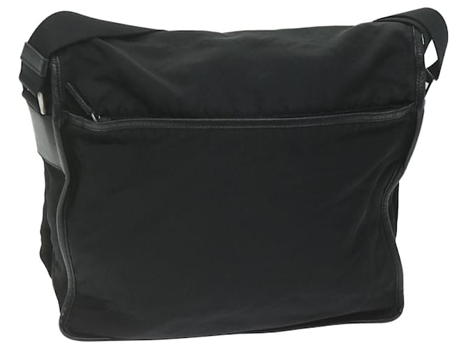 PRADA Borsa a Spalla Nylon Nero Auth am5455 - vista 2