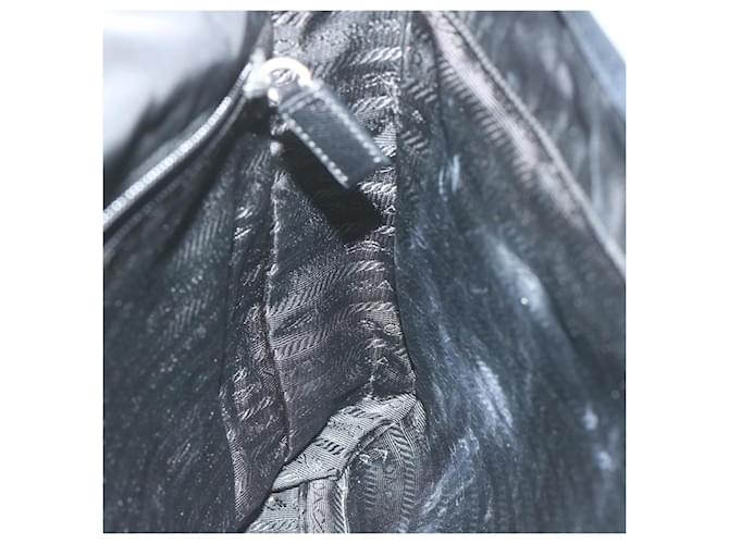 PRADA Borsa a Spalla Nylon Nero Auth am5455 - vista 20