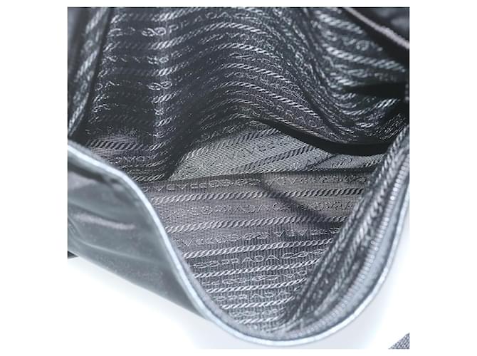 PRADA Borsa a Spalla Nylon Nero Auth am5455 - vista 22