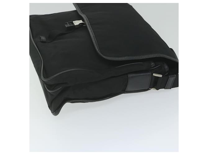 PRADA Borsa a Spalla Nylon Nero Auth am5455 - vista 3