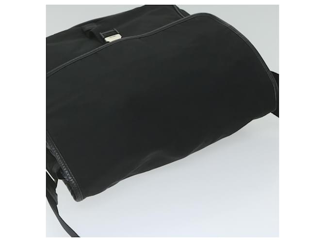 PRADA Borsa a Spalla Nylon Nero Auth am5455 - vista 6