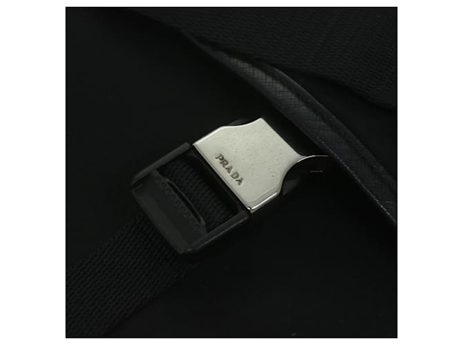 PRADA Borsa a Spalla Nylon Nero Auth am5455 - vista 9