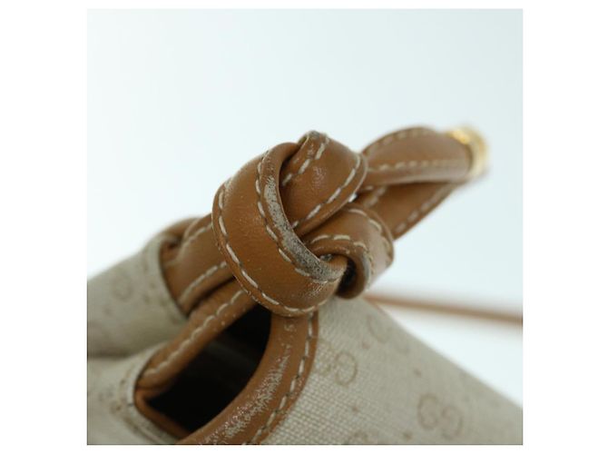 GUCCI Micro GG Supreme Sac à bandoulière PVC Beige 007 123 0087 Authentification5471 - vue 10