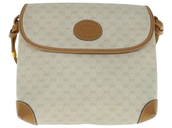 GUCCI Micro GG Supreme Sac à bandoulière PVC Beige 007 123 0087 Authentification5471 - vue 13