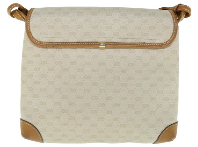 GUCCI Micro GG Supreme Sac à bandoulière PVC Beige 007 123 0087 Authentification5471 - vue 2