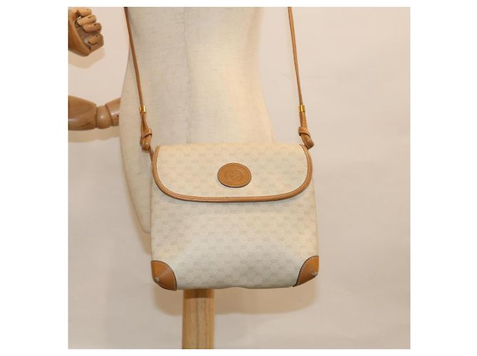 GUCCI Micro GG Supreme Sac à bandoulière PVC Beige 007 123 0087 Authentification5471 - vue 25