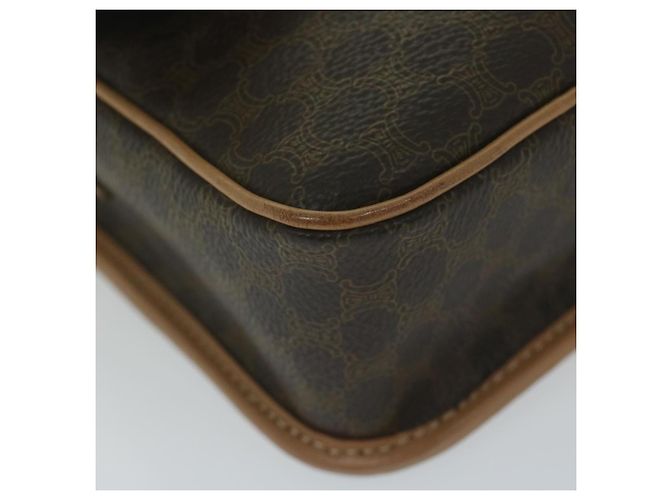 Céline CELINE Borsa a tracolla in tela Macadam in pelle PVC marrone Auth ar11188B - vista 14