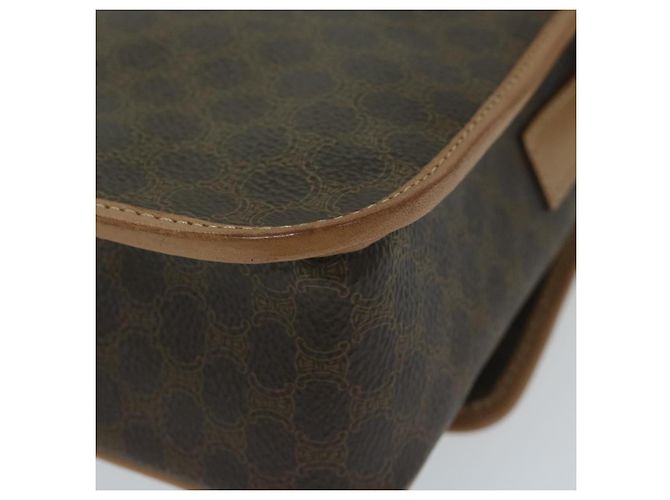 Céline CELINE Borsa a tracolla in tela Macadam in pelle PVC marrone Auth ar11188B - vista 15