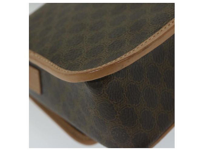 Céline CELINE Borsa a tracolla in tela Macadam in pelle PVC marrone Auth ar11188B - vista 16
