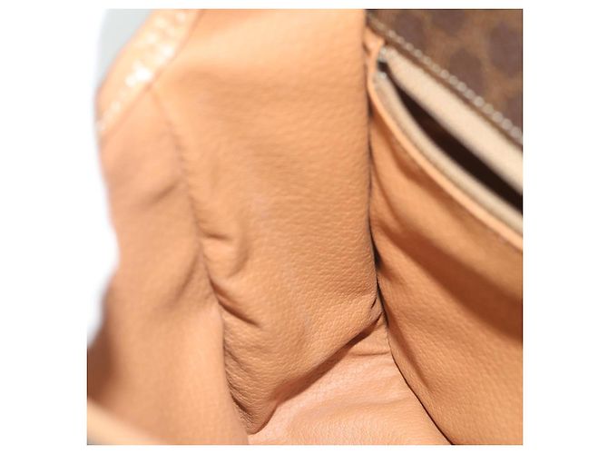 Céline CELINE Borsa a tracolla in tela Macadam in pelle PVC marrone Auth ar11188B - vista 18